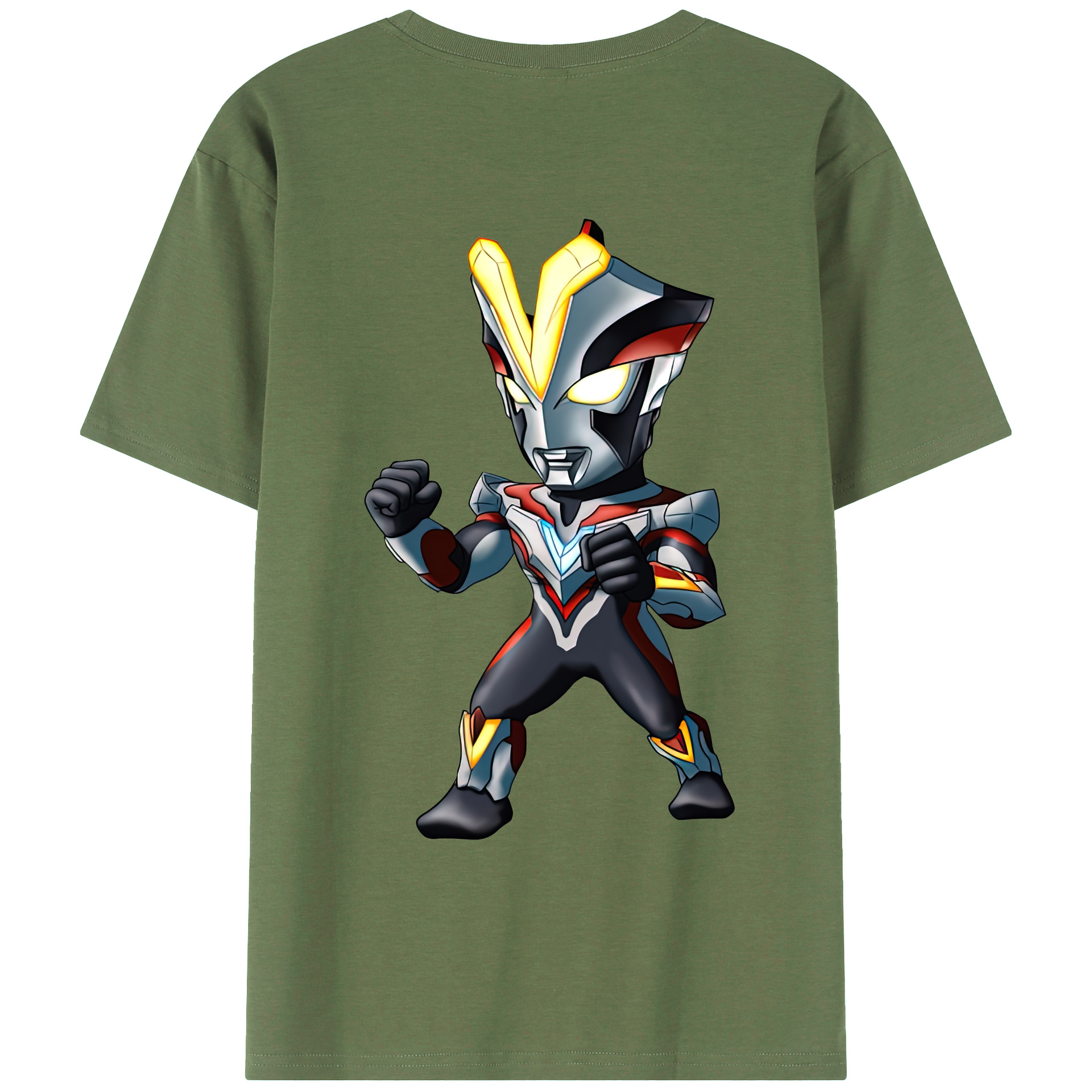 （画像用） ウルトラマン Ultraman 綿100％ メンズ半袖Tシャツ（バックプリント） 通気性